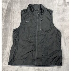HOKA One One Sports Vest 'SKYFLOW' Womens Medium M Black Performance Running